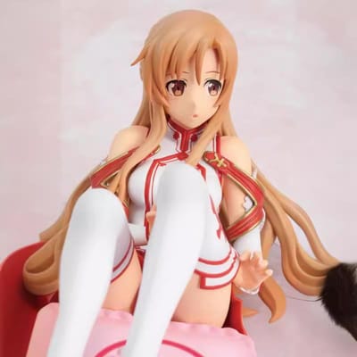 Mooie  Sword Art Online  Asuna Nieuwe Vrouw Kussen Sao Yuki Asuna 1/8 Schaal Figuur in Doos Langdurig Hoge Kwaliteit beige