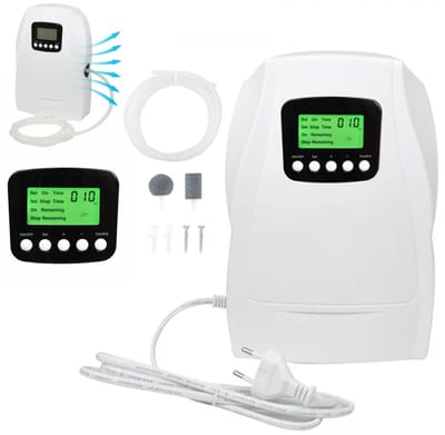 Luchtreiniger - Ozongenerator voor voedsel en water - Fruit- en groentesterilisator - 500 mg/u - Sterilisatie en schimmelverwijdering - 220V - Huishoudelijke ozongenerator - Formaldehydeverwijdering - ABS - Wit