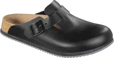 Birkenstock Boston professional SL Zwart Leer Supergrip Narrow-fit - maat 39