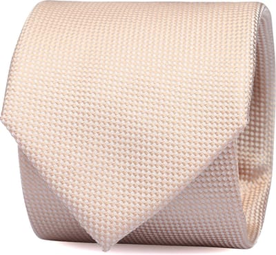 Suitable zijden stropdas Oud Roze - Effen - Heren das - Breedte: 7 cm -