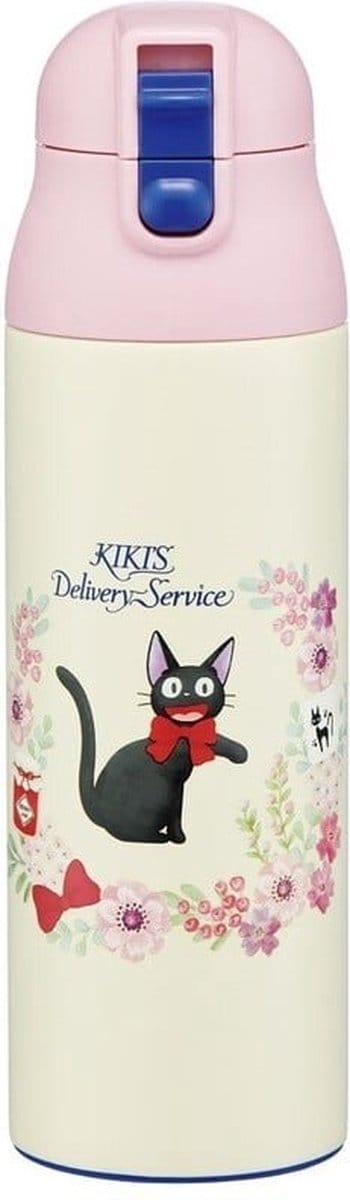 Ghibli - Kiki's Vliegende Koeriersdienst - Jiji Bloemenkrans Thermosfles 500ml