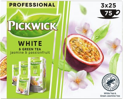 Thee pickwick white green jasmin passion 25x1.5gr | 3 stuks
