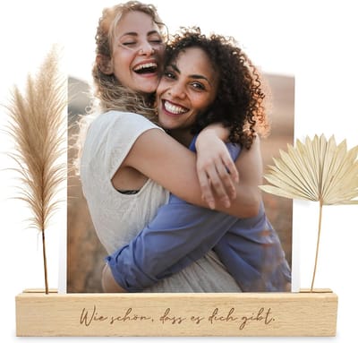 Houten Kaarthouder Set – Decoratieve Fotostandaard voor Kaarten en Foto's – Ideaal als Persoonlijk Cadeau
