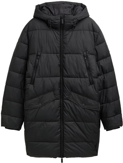 Tom Tailor - Pufferparka met capuchon - Maat S - Black