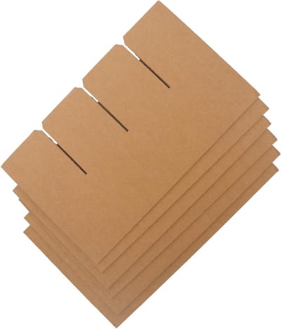 Doos Verdelers - Verhuis Tussenschotten - Breekbaar Transport - Snelle Montage - 33.5x33.5x20 cm - Lichtbruin