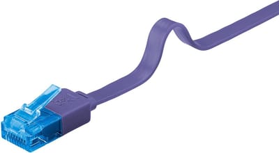 Goobay UTP platte netwerkkabel paars - CAT6a - 0,50 meter
