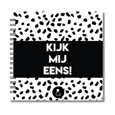 Invulboek Dreumes & Peuter | 1 tot 4 Jaar | Kijk Mij Eens! | Dots Zwart