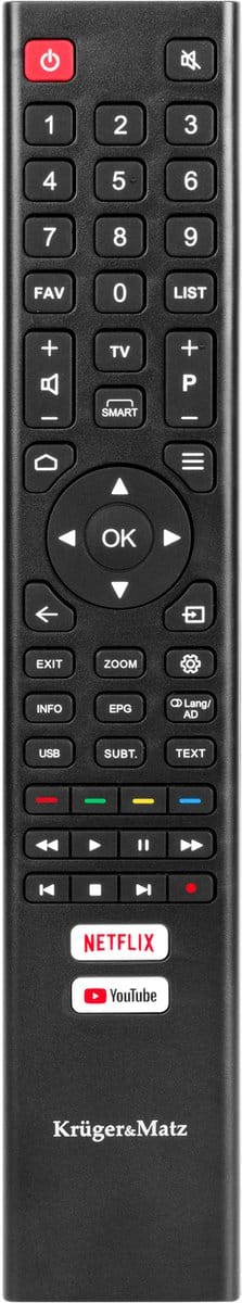 Krüger&Matz PIL0362 - Afstandsbediening - Ergonomisch - Compatibel - Direct gebruiksklaar
