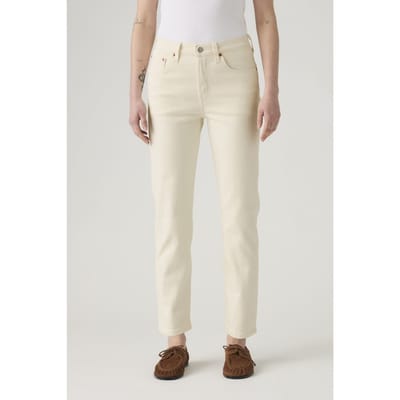 Levi's 501 Crop Spacey Brown Rice Taglia: W27L26 | Pantaloni Outlet | Donna | Marrone
