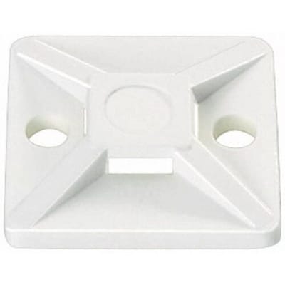 HellermannTyton Bevestigingssokkel Zelfklevend, Schroefbaar 151-28349 4-voudige invoeging, Halogeenvrij, UV-stabiel, Weerbestendig Transparant 100
