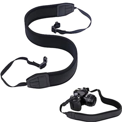 Neopreen camerariem met hoogwaardige nylon en comfortabele schouderriem