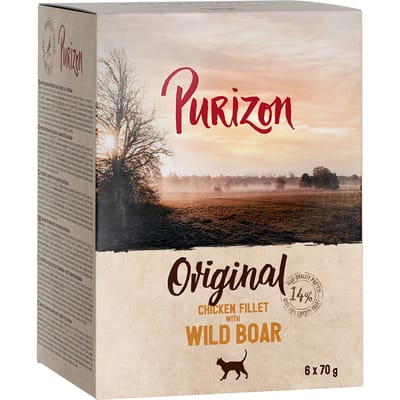 Purizon Adult 6 x 70 g - Graanvrij - Kip met Everzwijn