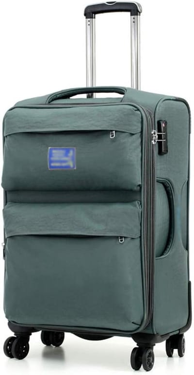 Reiskoffer Trolley - Bagagekoffer Wielen - Reizen Organiseren - Waterdichte Oxford Stof - 74 cm - Grijsgroen