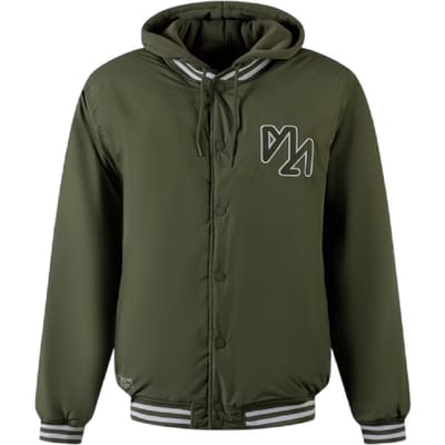 Minoti Heren Afneembare Capuchon Baseball Bomberjack (Khaki)