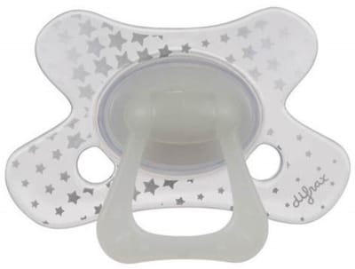 Difrax Fopspeen Natural 18+ mnd Nacht - 2 x - Voordeelverpakking