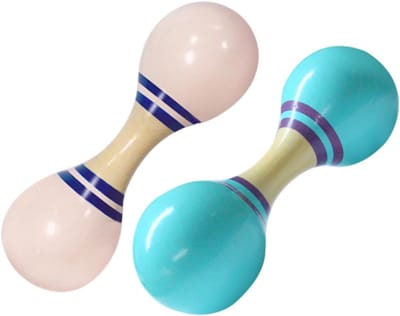 Muziek Maracas Set - Percussie Eieren - Muziekonderwijs Spelen - Dubbelkoppig Ontwerp - 14 cm Lengte - Diverse Kleuren