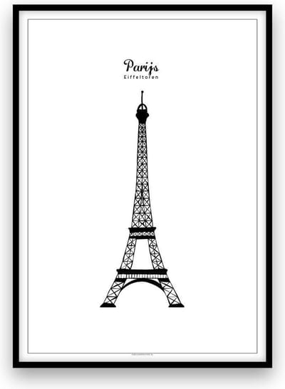 Poster: Parijs - Eiffeltoren - A4 formaat - Paris