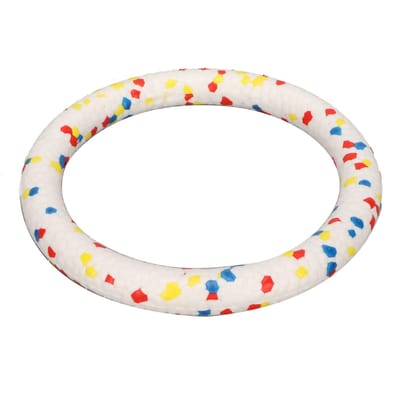 Jouets Anneaux Volants pour Chien Flottants Interactifs Élastiques ETPU Résistants aux Morsures Jouet Anneau Disques Volants pour Animal de Compagnie pour white