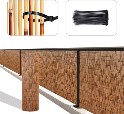 Bamboe Tuinscherm - Decoratieve Omheining - Privacy Buiten - Milieuvriendelijk Materiaal - 50-140cm Maten - Natuurlijk