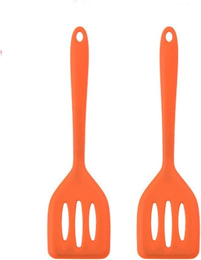 Siliconen Spatels - Keuken spatels - Koken en bakken - Hittebestendig ontwerp - 2 stuks - Oranje