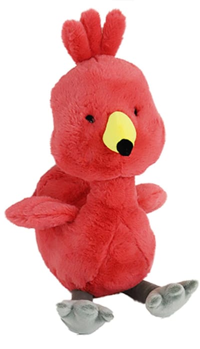Boon hond speelgoed flamingo pluche roze met piep eco 50 cm