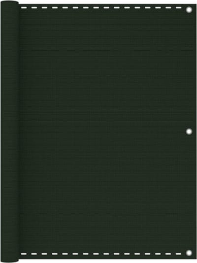 vidaXL - Balkonscherm - 120x400 - cm - HDPE - donkergroen