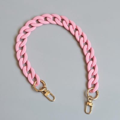 Vervangingsriem voor Handtas met Mobiele Telefoon Ketting - Roze Herenhandtas, 45 cm, 2 cm Breed, Ideaal voor Schoudertassen en Handtassen