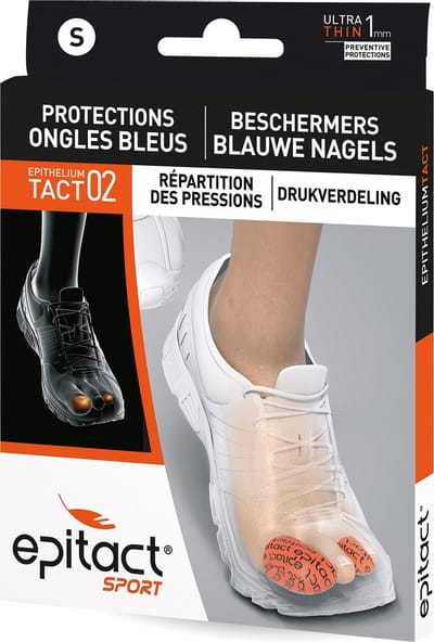 Epitact Sport Digitop Maat S – Teenbeschermers tegen Blauwe Nagels – Voor Hardlopers en Sporters