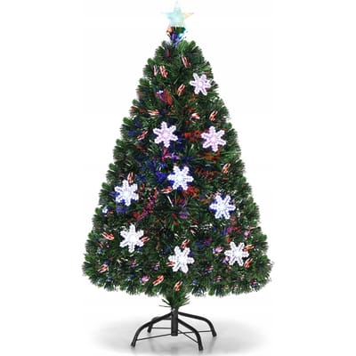 Kunstkerstboom met LED-verlichting - CM20528DE - 125 takken - 240 V - 101 - 120 cm - Groen