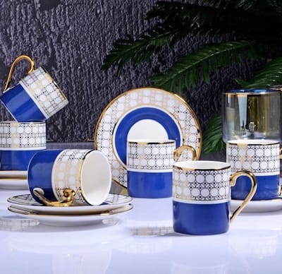 Espresso / Turkse koffie kopjes 6 persoons, 12-delige