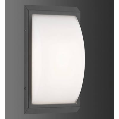 LCD Buitenwandlamp 053 met bewegingsmelder, grafiet