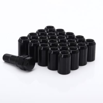 Wielmoeren - M12 x 1,5 - 32mm - Zwart moeren - 20 stuks plus Sleutel / M12x1.5 / M12x1,5 / M12 x 1.5