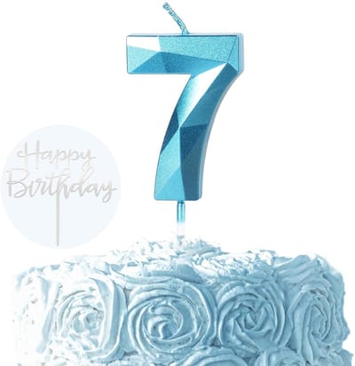 Dailygoods- Verjaardagskaarsen Set van 2 - Verjaardagskaarsen 1-9 - Verjaardagskaarsen Happy Birthday - Kaarsen voor Verjaardag - Decoratie voor Feest - Taartkaarsen