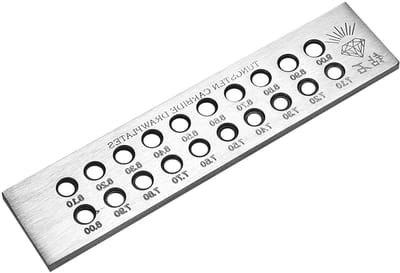 Draadtrekbord met Ronde Gaten - Metaal Trekplaat - Sieraden Maken - Hoogwaardige Metalen Constructie