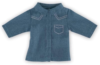 Poppenkleding Shirt Blauw voor 36 cm Poppen
