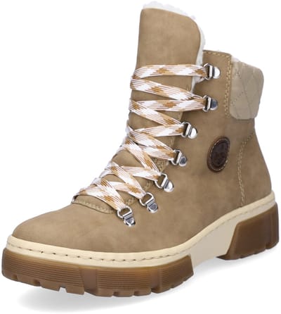 Rieker dames veterboot beige