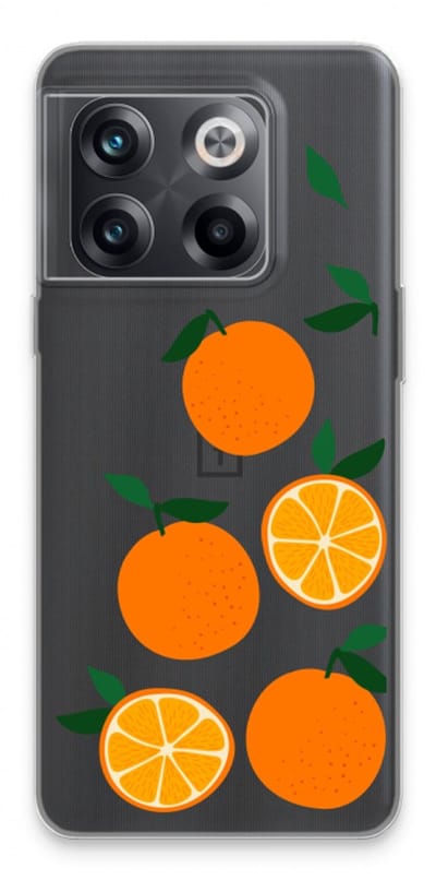 Case Company® - Hoesje geschikt voor OnePlus 10T hoesje - Will you be my clementine - Soft Cover Telefoonhoesje - Bescherming aan alle Kanten en Schermrand