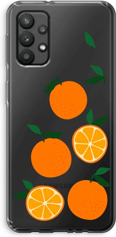 Case Company® - Hoesje geschikt voor Samsung Galaxy A32 4G hoesje - Will you be my clementine - Soft Cover Telefoonhoesje - Bescherming aan alle Kanten en Schermrand