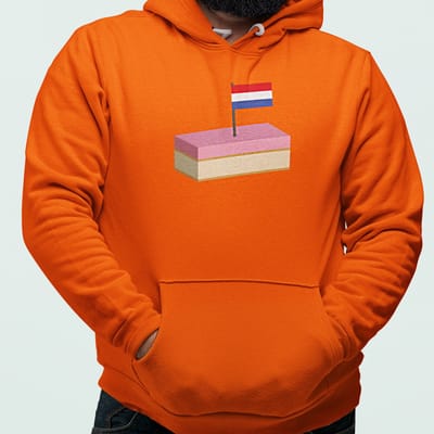 Oranje Koningsdag Hoodie Tompouce - MAAT XS - Feestkleding & Carnavalskleding