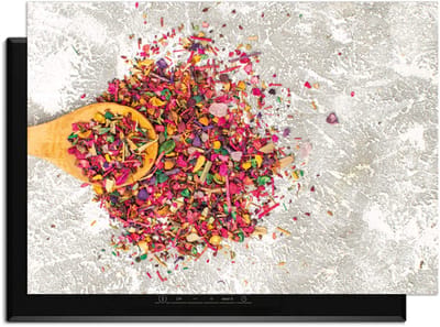 KitchenArt - Spice Delight – Inductie Beschermer - 83x51.5 cm - Kookplaat Beschermer - Luxe Afdekplaat Inductieplaat - Anti-slip & Oprolbaar - Beschermmat Inductiekookplaat