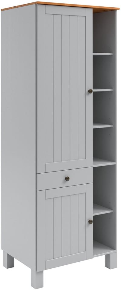Alby-II-Hoge Kast - 2-deurs 1-lade - Grijs