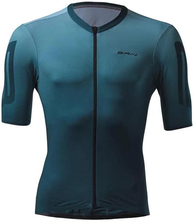 Brn Fade Korte Mouw Wielertrui Blauw M Man