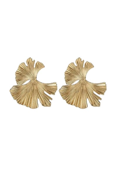 Margot Bardot Lena Leaf Oorbellen Gold