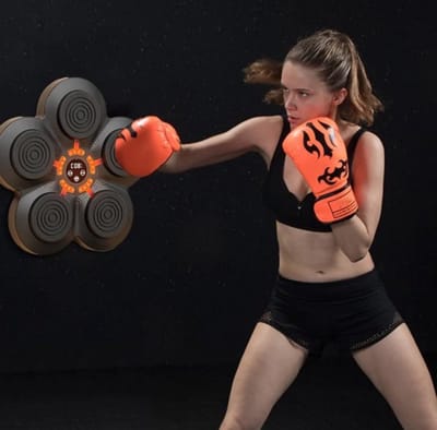 Slimme Muziek Boksmachine Muur Bevestiging Led Verlichte Zandzak Ontspannende Reactie Thuis Training Voor Boksen Sport Behendigheid Reactie