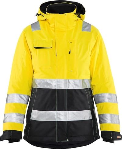 Blåkläder 4872-1987 Dames Winterjas High Vis Geel/Zwart maat L