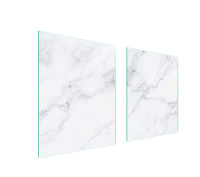 TMK ArtDeko Serie - Glazen Beschermplaat - 85x52cm - Marmer