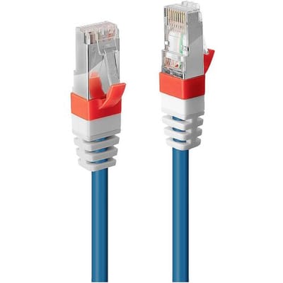 LINDY 45380 RJ45 Netwerkkabel, patchkabel CAT 6A S/FTP 15.00 m Blauw Vergulde steekcontacten 1 stuk(s)