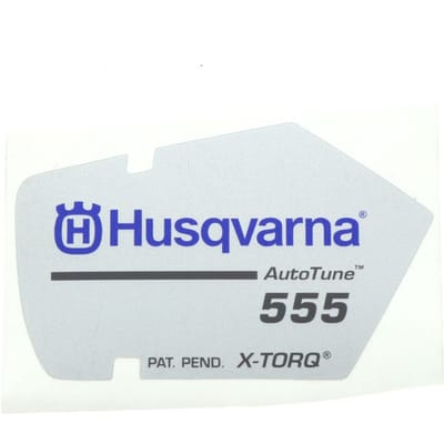 Husqvarna 555 starterkap sticker
