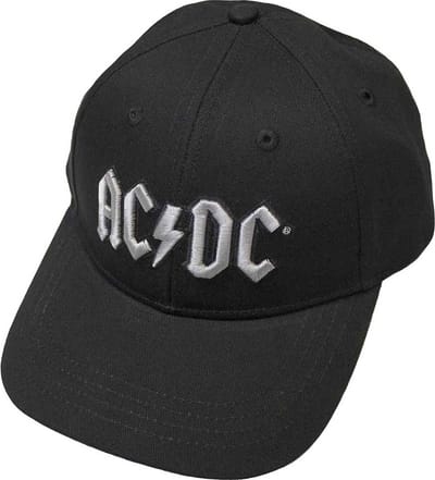 AC/DC - Silver Logo Snapback Pet - Zwart