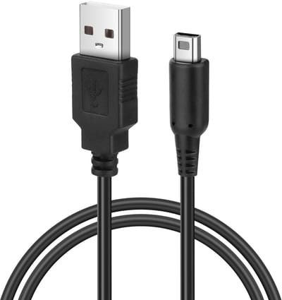 Allecto - Oplaadkabel Nintendo 3DS - USB-kabel 1,2 m - Duurzaam en sterk - Geschikt voor New 3DS XL - Perfect voor gaming - Voor DSi XL en 2DS